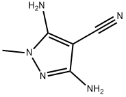 3,5-diaMino-1-Methyl-pyrazole-4-carbonitrile Struktur