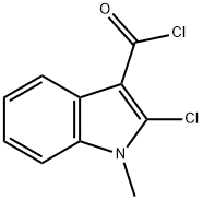 2-Chloro-1-Methyl-1H-indole-3-carbonyl chloride Struktur