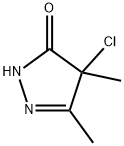 4-Chloro-3,4-diMethyl-2-pyrazolin-5-one Struktur