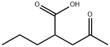 4-oxo-2-propyl-valeric acid Struktur