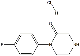 1-(4-Fluorophenyl)piperazin-2-one hydrochloride Struktur