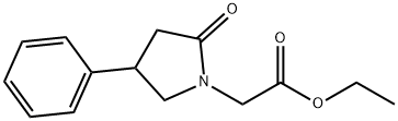 2-Oxo-4-phenyl-1-pyrrolidineacetic Acid Ethyl Ester Struktur