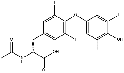 N-Acetyl D-Thyroxine Struktur