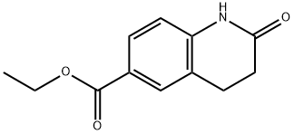 Ethyl 2-oxo-1,2,3,4-tetrahydroquinoline-6-carboxylate Struktur