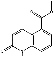 5-Quinolinecarboxylic acid, 1,2-dihydro-2-oxo-, Methyl ester Struktur