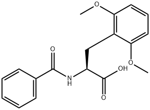 N-BENZOYL-3-(2,6-DIMETHOXYPHENYL)ALANINE Struktur