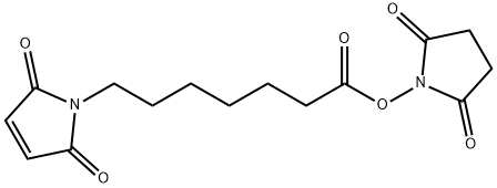 N-SucciniMidyl 7-MaleiMidoheptanote Struktur