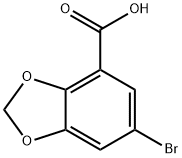 6-BroMobenzo[d][1,3]dioxole-4-carboxylic acid Struktur