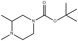 tert-Butyl 3,4-diMethylpiperazine-1-carboxylate Struktur