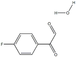 2-(4-Fluorophenyl)-2-oxoacetaldehyde hydrate Struktur