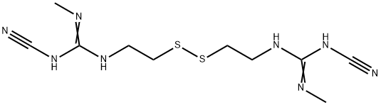 N-Cyano-3-(cyanoaMino)-N'-Methyl-7,8-dithia-2,4,11-triazadodec-2-en-12-iMidaMide  (CiMetidine IMpurity) Struktur