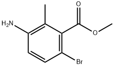 Benzoic acid, 3-aMino-6-broMo-2-Methyl-, Methyl ester Struktur