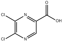 5,6-Dichloropyrazine-2-carboxylic acid Struktur