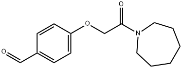 4-[2-(azepan-1-yl)-2-oxoethoxy]benzaldehyde Struktur