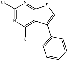 2,4-Dichloro-5-phenylthieno[2,3-d]pyriMidine Struktur