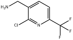 C-(2-Chloro-6-trifluoroMethyl-pyridin-3-yl)-MethylaMine Struktur