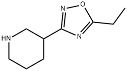 3-(5-Ethyl[1,2,4]oxadiazol-3-yl)piperidine Struktur