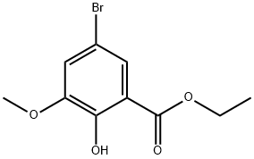 Ethyl 5-broMo-2-hydroxy-3-Methoxybenzoate Struktur