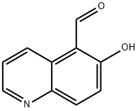 5-Quinolinecarboxaldehyde,6-hydroxy-(9CI) Struktur