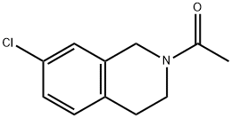 2-acetyl-7-chloro-1,2,3,4-tetrahydroisoquinoline Struktur