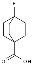 4-fluorobicyclo[2.2.2]octane-1-carboxylic acid Struktur