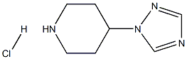 4-(1H-1,2,4-Triazol-1-yl)piperidinehydrochloride Struktur