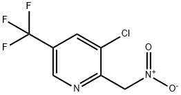 3-氯-2-(硝基甲基)-5-(三氟甲基)吡啶 結(jié)構(gòu)式