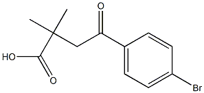 4-(4-broMophenyl)-2,2-diMethyl-4-oxo-butyric acid Struktur