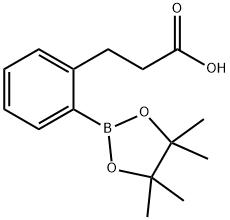 2-(2-Carboxyethyl)phenylboronic acid, pinacol ester Struktur