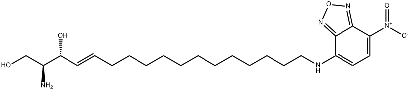 oMega(7-nitro-2-1,3-benzoxadiazol-4-yl)(2S,3R,4E)-2-aMinooctadec-4-ene-1,3-diol|OMEGA(7-NITRO-2-1,3-BENZOXADIAZOL-4-YL)(2S,3R,4E)-2-AMINOOCTADEC-4-ENE-1,3-DIOL;NBD SPHINGOSINE