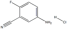 3-Cyano-4-fluoroaniline, HCl Struktur