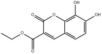 Ethyl 7,8-dihydroxy-2-oxo-2H-chroMene-3-carboxylate Struktur