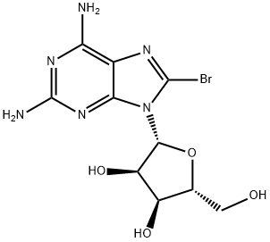 2-氨基-8-溴腺苷 結(jié)構(gòu)式