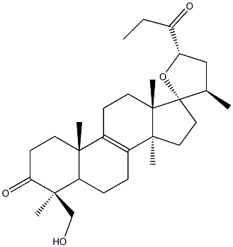 (23S)-17,23-Epoxy-29-hydroxy-27-nor-5α-lanost-8-ene-3,24-dione