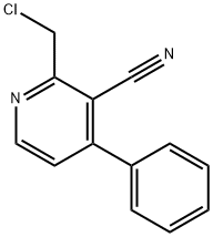 2-(ChloroMethyl)-4-phenylnicotinonitrile Struktur