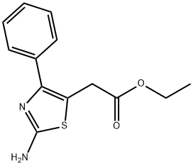 Ethyl 2-(2-aMino-4-phenylthiazol-5-yl)acetate Struktur