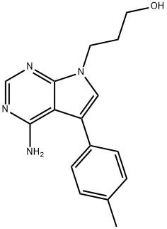 7H-Pyrrolo[2,3-d]pyriMidine-7-propanol,
4-aMino-5-(4-Methylphenyl)- Struktur