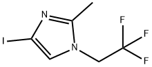 4-Iodo-2-methyl-1-(2,2,2-trifluoroethyl)-1H-imidazole Struktur