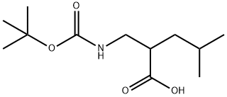 (R,S)-2-Isobutyl-3-(boc-aMino)propanoic acid Struktur