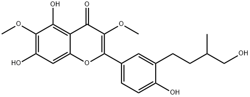 5,7-Dihydroxy-2-[4-hydroxy-3-(4-hydroxy-3-methylbutyl)phenyl]-3,6-dimethoxy-4H-1-benzopyran-4-one