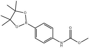 Methyl (4-(4,4,5,5-tetraMethyl-1,3,2-dioxaborolan-2-yl)phenyl)carbaMate Struktur