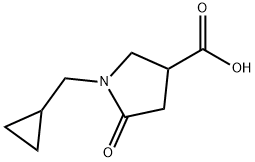 1-(CYCLOPROPYLMETHYL)-5-OXOPYRROLIDINE-3-CARBOXYLIC ACID Struktur