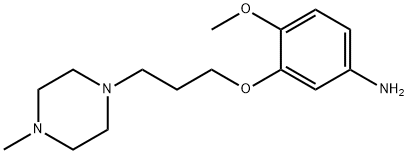 4-Methoxy-3-(3-(4-Methylpiperazin-1-yl)propoxy)aniline Struktur