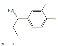 (S)-1-(3,4-Difluorophenyl)propan-1-aMine hydrochloride Struktur