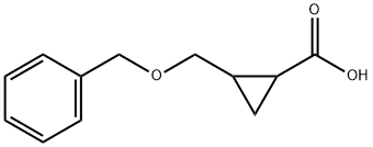 2-((Benzyloxy)Methyl)cyclopropanecarboxylic acid Struktur