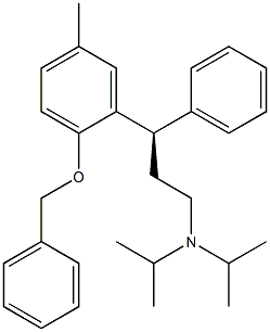 (R)-3-(2-(benzyloxy)-5-Methylphenyl)-N,N-diisopropyl-3-phenylpropan-1-aMine Struktur