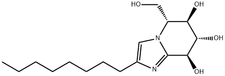 (5R,6R,7S,8S)-5-(hydroxyMethyl)-2-octyl-5,6,7,8-tetrahydroiMidazo[1,2-a]pyridine-6,7,8-triol Struktur