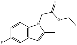 ethyl 2-(5-fluoro-2-Methyl-1H-indol-1-yl)acetate Struktur