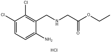 Ethyl-2-(6-aMino-2,3-dichlorobenzylaMino)acetate Hydrochloride Struktur