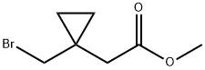 Methyl 2-(1-(broMoMethyl)cyclopropyl) acetate Struktur